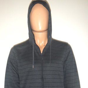 Men's Light to Mid Weight Striped Hooded Jacket